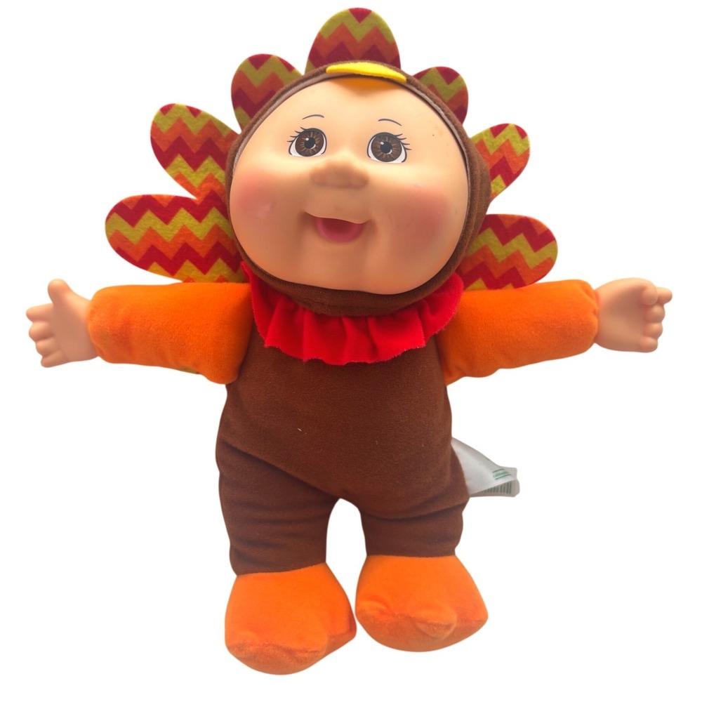 Celebrate Thanksgiving with this adorable Cabbage Patch Kids Turkey Plush Doll!